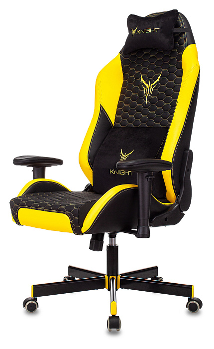 Игровое кресло Бюрократ Knight Neon (Black/Yellow) купить в интернет-магазине icover