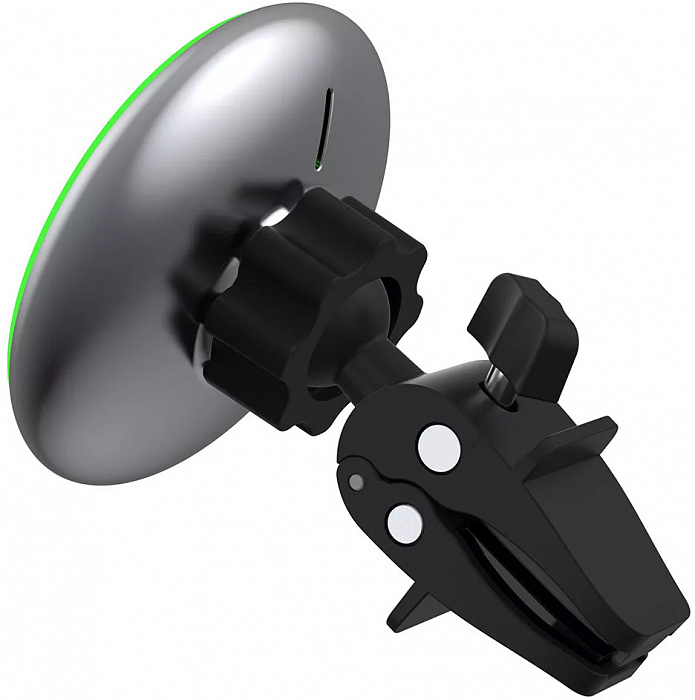 Автодержатель с беспроводной зарядкой Wiwu Liberator Magnetic Wireless Charger CH-308 (Black) купить в интернет-магазине icover