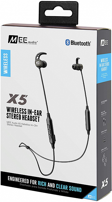 Bluetooth-наушники с микрофоном MEE audio X5 (Gunmetal) купить в интернет-магазине icover
