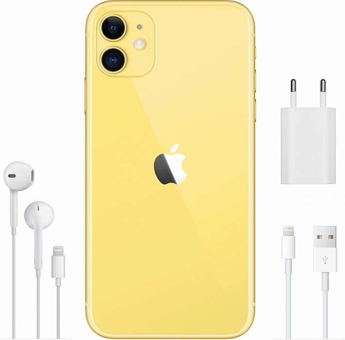 Смартфон Apple iPhone 11 64Gb MWLW2RU/A (Yellow) купить в интернет-магазине icover