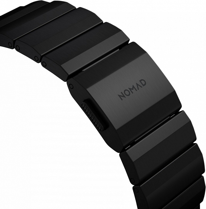 Ремешок Nomad Titanium Band v2 для Apple Watch Series SE/6/2/3/4 42/44 mm (Black) купить в интернет-магазине icover