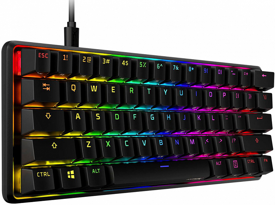 Игровая клавиатура HyperX Alloy Origins 60 Red switches USB RGB (HKBO1S-RB-RU/G) купить в интернет-магазине icover