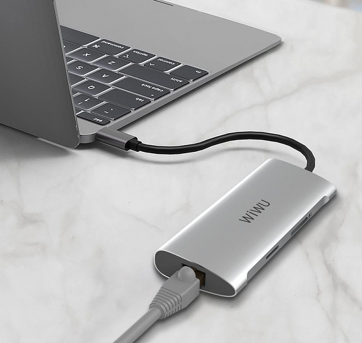 Хаб Wiwu Alpha A631STR (Grey) купить в интернет-магазине icover