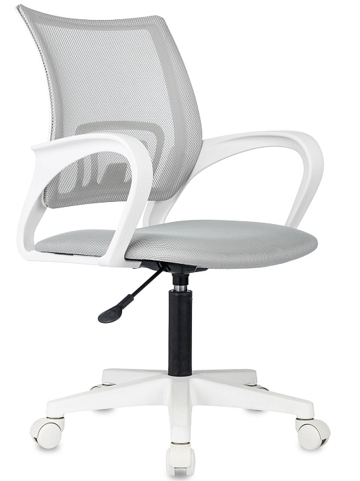 Кресло Domfy DK X-ROOM сетка/ткань/пластик (Light Grey/White) купить в интернет-магазине icover