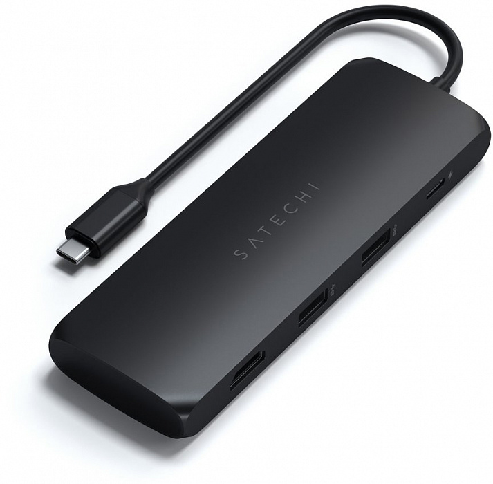 Хаб Satechi USB-C Hybrid Multiport Adapter ST-UCHSEK (Black) купить в интернет-магазине icover