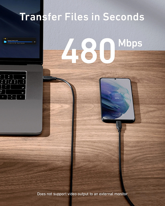 Кабель Anker PowerLine III USB-C/USB-C 1.8м A8856 (Black) купить в интернет-магазине icover