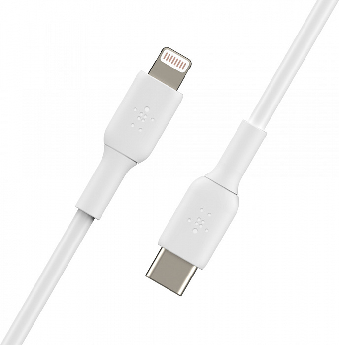 Кабель для iPod, iPhone, iPad Belkin Boost Charge USB-C/Lightning 1m CAA003bt1MWH (White) купить в интернет-магазине icover