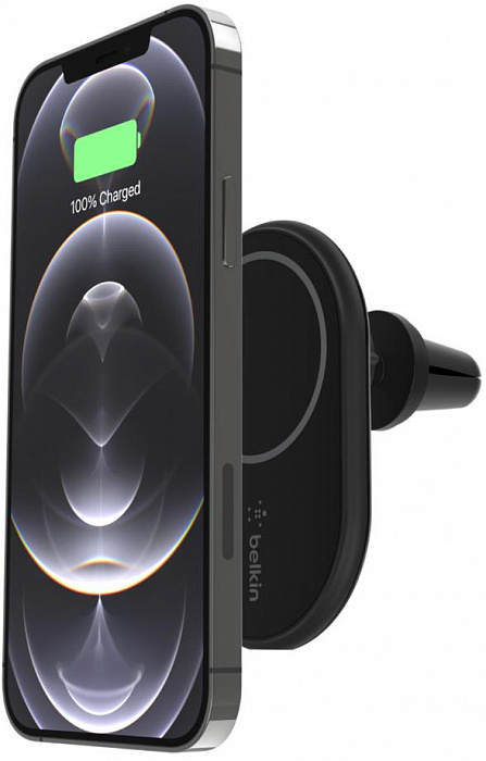 Беспроводное зарядное устройство Belkin Boost Charge Magnetic Wireless Car Charger 10W (WIC004btBK-NC) купить в интернет-магазине icover