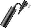 Переходник Baseus L42 Lightning (M) to Lightning (F)/3.5 mm (Black) купить в интернет-магазине icover