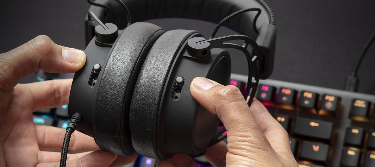 Игровые наушники HyperX Cloud Alpha S HX-HSCAS-BK/WW (Black) купить в интернет-магазине icover