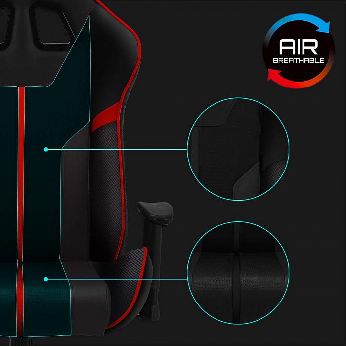 Игровое кресло ThunderX3 BC3 AIR (Black/Red) купить в интернет-магазине icover