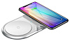 Беспроводное зарядное устройство Baseus Dual Wireless Charger (WXXHJ-A0S) на два устройства (Silver) купить в интернет-магазине icover