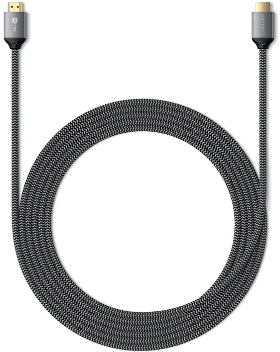 Кабель Satechi (ST-8KHC2MM) 8K ULTRA HD HDMI 2.1 2 м (Space Grey) купить в интернет-магазине icover
