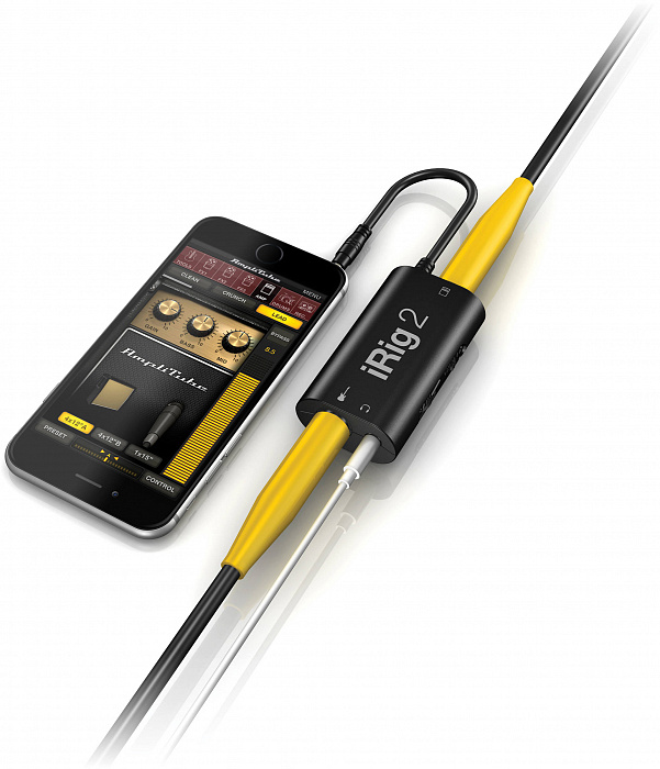 Аудиоинтерфейс для гитары IK Multimedia iRig 2 IP-IRIG2-PLG-IN (Black) купить в интернет-магазине icover