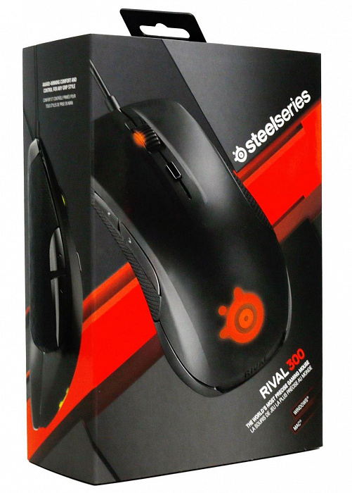 Steelseries Rival 300 (62351) - проводная мышь (Black) купить в интернет-магазине icover