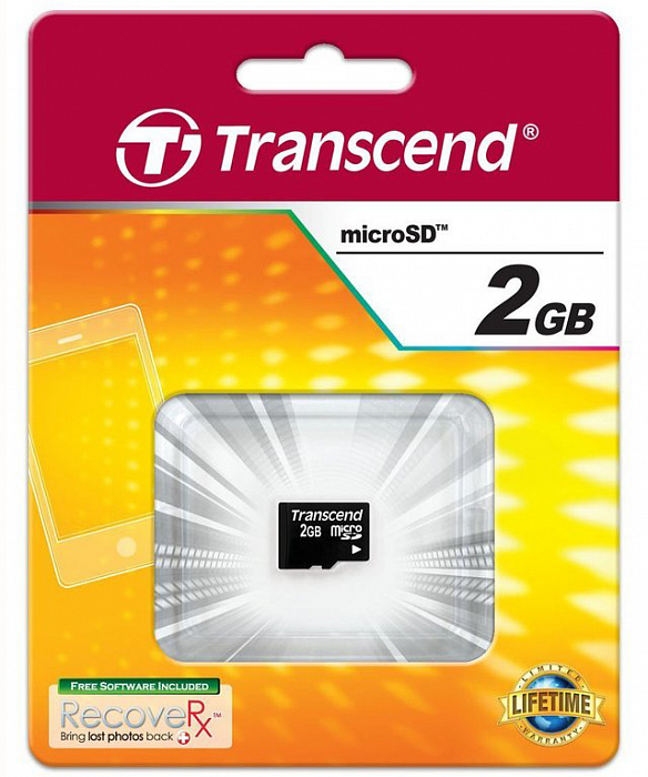 Карта памяти Transcend microSD 2Gb TS2GUSDC (Black) купить в интернет-магазине icover