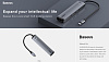 USB-концентратор Baseus Mechanical eye Six-in-one CAHUB-J0G (Grey) купить в интернет-магазине icover