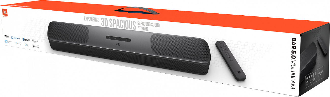 Звуковая панель JBL Bar 5.0 MultiBeam JBLBAR50MBBLKEP (Black) купить в интернет-магазине icover