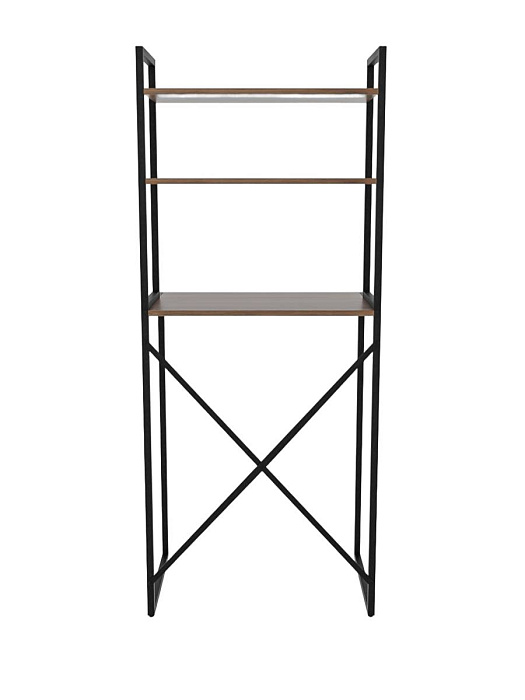 Стеллаж лофт над стиральной машинкой RIDBERG ATLANTA (Dark Oak/Black) купить в интернет-магазине icover