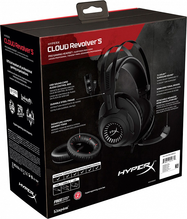 Игровые наушники Kingston HyperX Cloud Revolver S (Gun Metal) купить в интернет-магазине icover