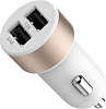 Автомобильное зарядное устройство LAB.C Dual USB Car Charger AL LABC-582-GL (Champagne Gold) купить в интернет-магазине icover