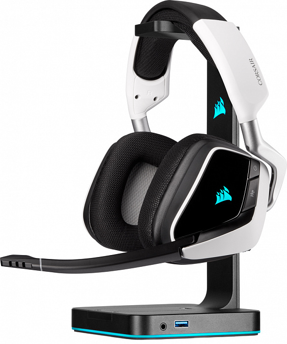 Беспроводная игровая гарнитура Corsair Gaming VOID RGB Elite CA-9011202-EU (White) купить в интернет-магазине icover