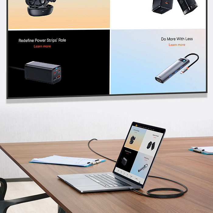 Кабель Baseus High Definition Graphene (WKGQ020401) HDMI 2.0 4K 60Hz 5m (Black) купить в интернет-магазине icover