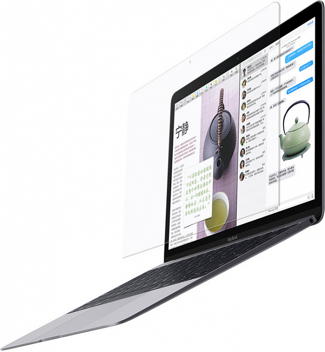 Комплект iBlas чехол + накладка на клавиатуру US + пленка на дисплей для MacBook Air 13 2018/2020 (Clear) купить в интернет-магазине icover