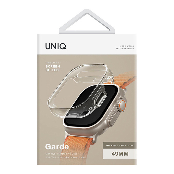 Чехол Uniq Garde для Apple Watch Ultra 49 mm (Transparent) купить в интернет-магазине icover