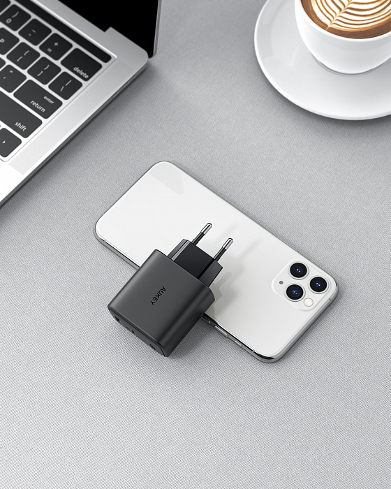 Сетевое зарядное устройство Aukey Swift Mix Dual-Port 20W PD + Aipower 12W купить в интернет-магазине icover