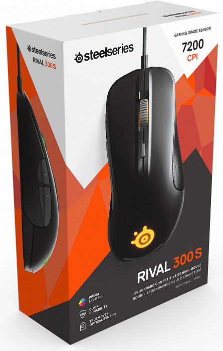 Игровая мышь Steelseries Rival 300S 1070979 (Black) купить в интернет-магазине icover