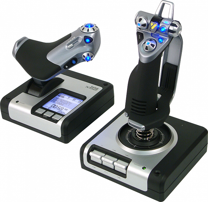 Контроллер для игровых симуляторов Logitech X52 H.O.T.A.S. 945-000006 (Silver/Black) купить в интернет-магазине icover