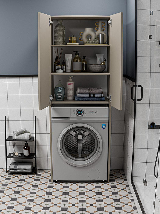 Шкафчик над стиральной машинкой Ridberg Никко МДФ (Cashmire) купить в интернет-магазине icover