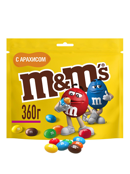 Конфеты Skittles Фруктовый микс (140 г.), M&M's Арахис (360 г.) купить в интернет-магазине icover