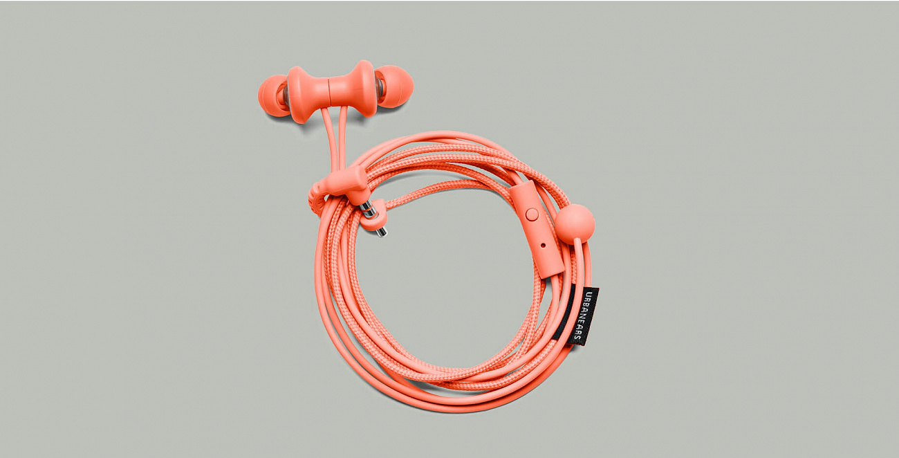 Urbanears Kransen - вставные наушники с микрофоном (Camelia) купить в интернет-магазине icover