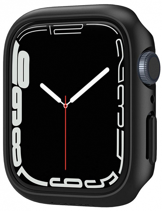 Чехол Spigen Thin Fit (ACS04174) для Apple Watch Series 7 45 mm (Black) купить в интернет-магазине icover