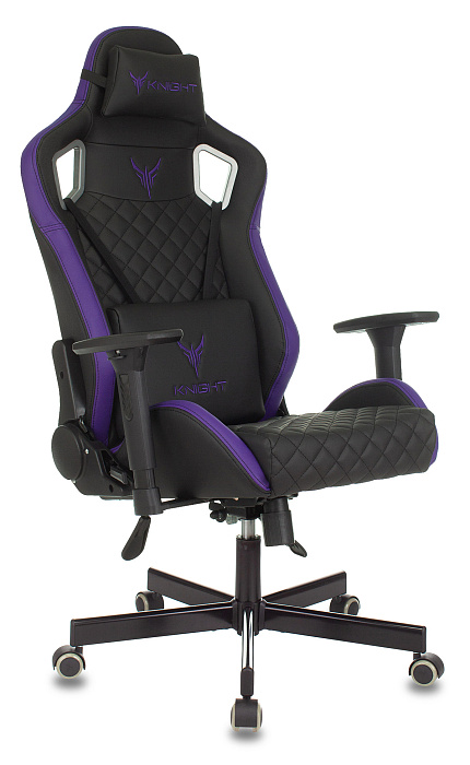 Игровое кресло Бюрократ Knight Outrider (Black/Purple) купить в интернет-магазине icover