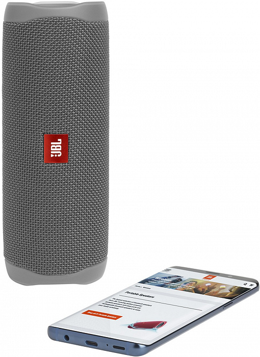 Портативная акустика JBL Flip 5 JBLFLIP5GRY (Grey) купить в интернет-магазине icover