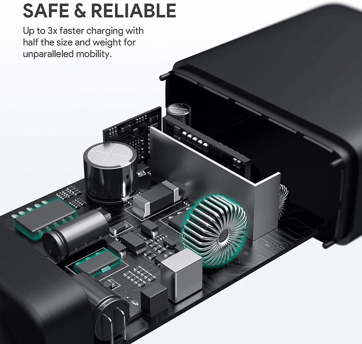 Сетевое зарядное устройство Aukey Wall Charger PD 30W USB-C PA-Y21 (Black) купить в интернет-магазине icover