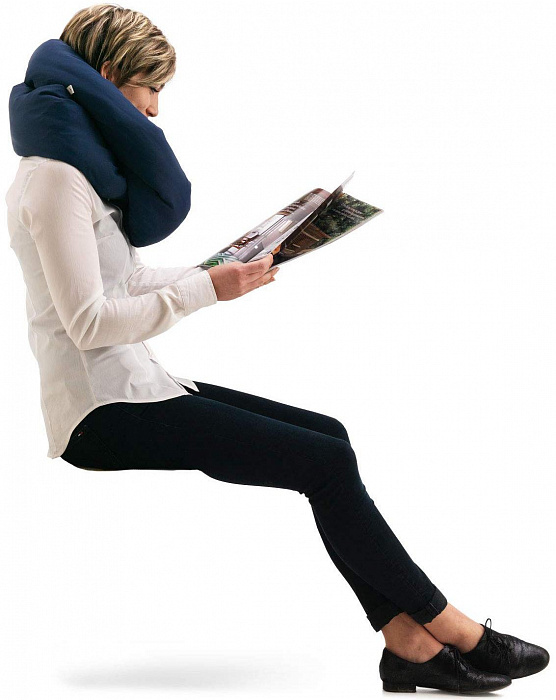 Подушка Huzi Infinity Pillow (Navy) купить в интернет-магазине icover