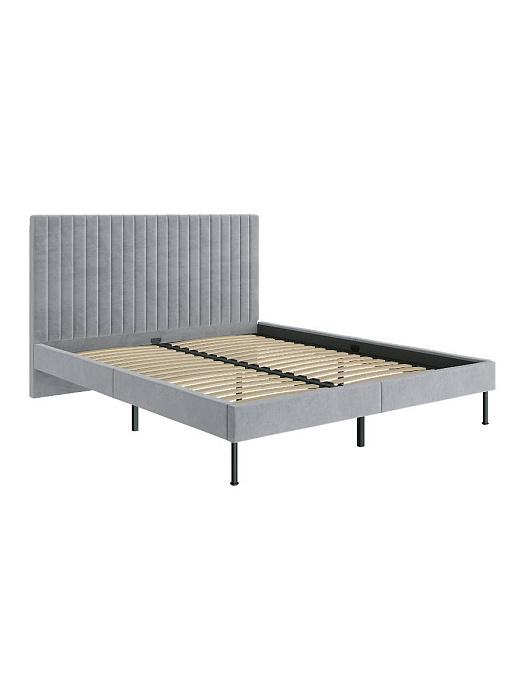 Кровать двуспальная RIDBERG LUGANO 160x200 Велюр NEO 24 (Light Grey) купить в интернет-магазине icover