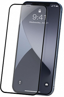 Защитное стекло Baseus Curved-screen Tempered 0.23mm (SGAPIPH61P-PE01) для iPhone 12/iPhone 12 Pro (Black)