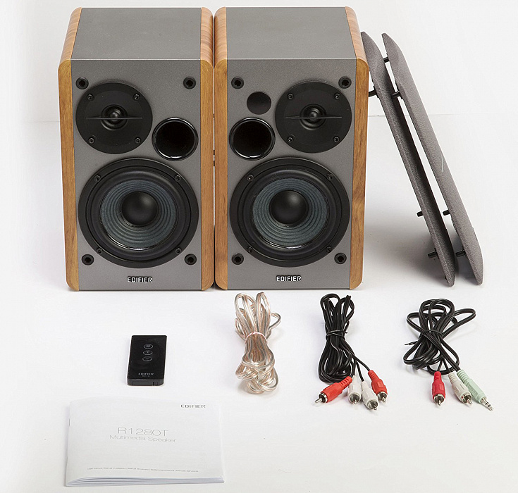 Компьютерная акустика Edifier R1280T (Silver/Brown) купить в интернет-магазине icover