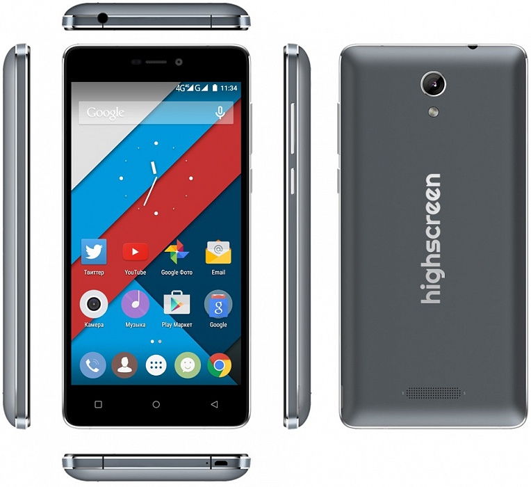 Смартфон Highscreen Power Five (Black/Grey) купить в интернет-магазине icover