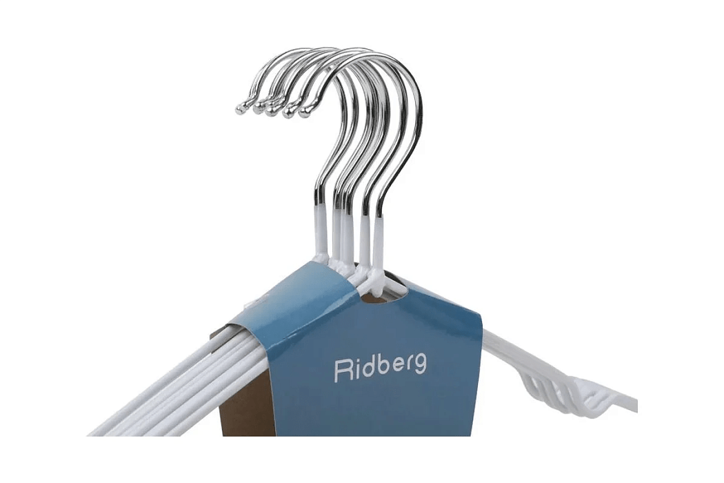 Вешалка-плечики для одежды детские Ridberg 10 шт металлические (White) купить в интернет-магазине icover