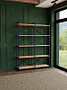 Стеллаж двойной лофт RIDBERG CHICAGO 5 полок (Oak/Black) купить в интернет-магазине icover