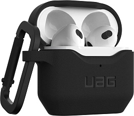 Чехол с карабином UAG Standard Issue Silicone_001 Case для AirPods 3 (Black) купить в интернет-магазине icover