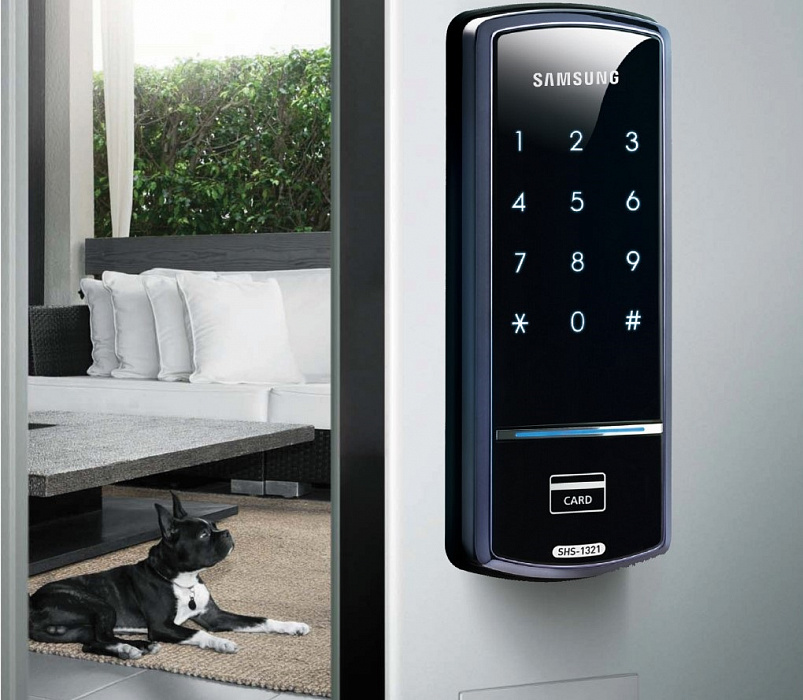 Электронный дверной замок Samsung SHS-1321 XAK/EN (Black) купить в интернет-магазине icover