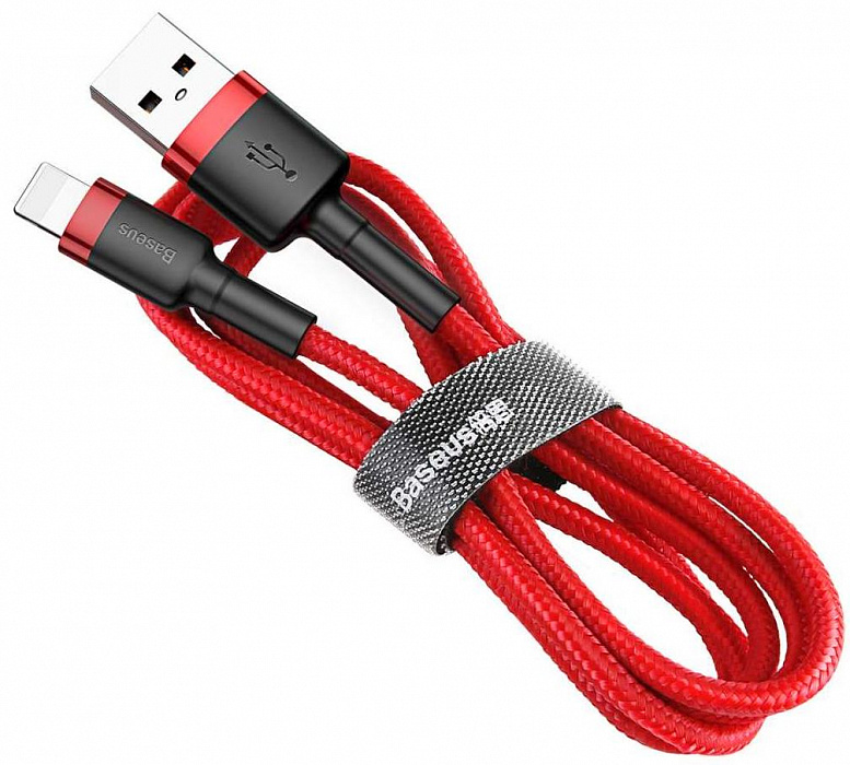 Кабель Baseus Cafule (CALKLF-R09) USB/Lightning 3m (Red) купить в интернет-магазине icover