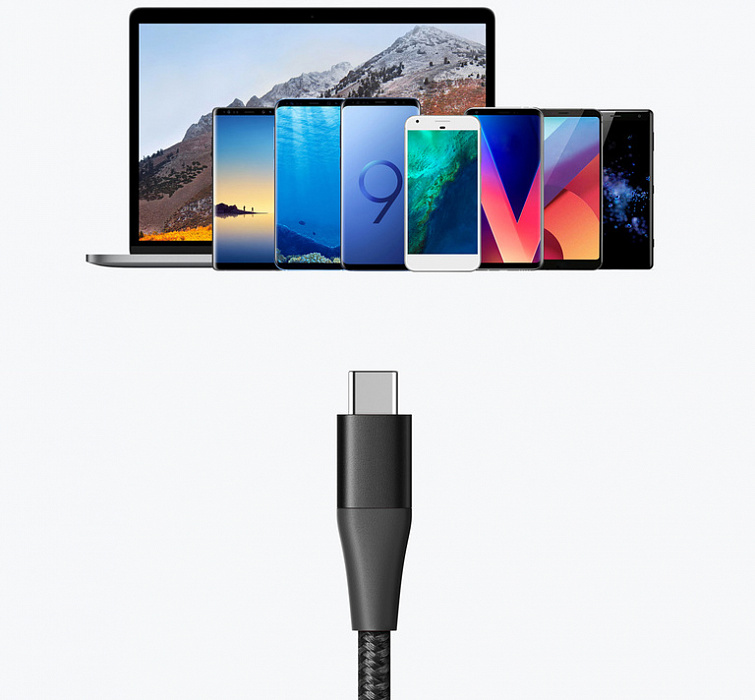 Кабель Anker PowerLine+ II (A8462H11) USB-A/USB-C 0.9m (Black) купить в интернет-магазине icover